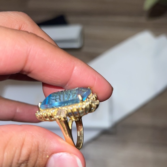 Gemstone and diamond ring - Picture 12 of 17